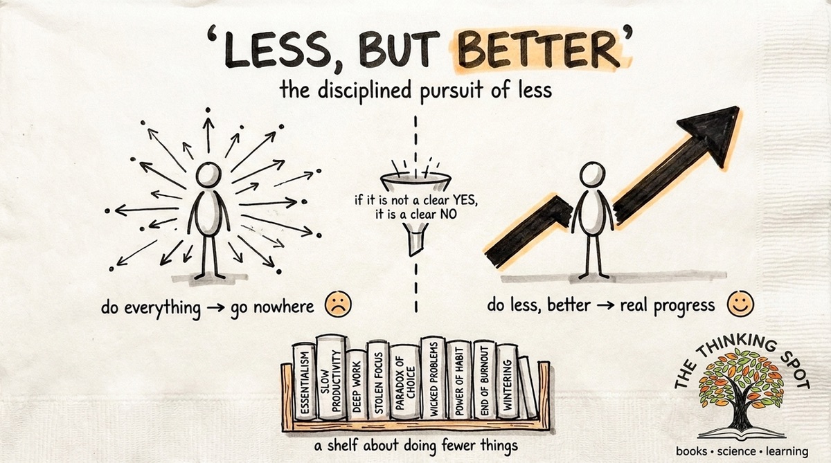 Less, But Better: A Shelf of Books About Doing Fewer Things