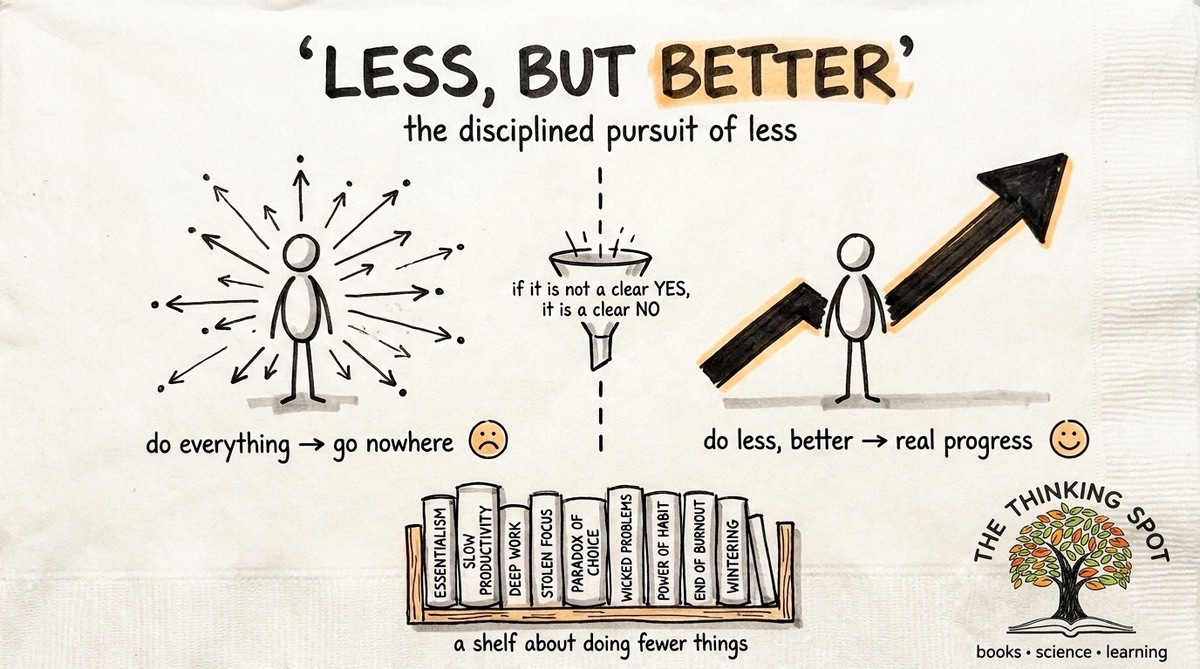 Less, But Better: A Shelf of Books About Doing Fewer Things